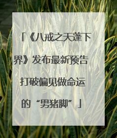 《八戒之天蓬下界》发布最新预告 打破偏见做命运的“男猪脚”