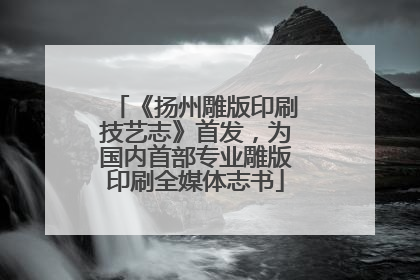 《扬州雕版印刷技艺志》首发，为国内首部专业雕版印刷全媒体志书