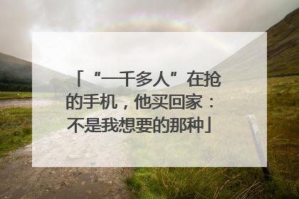 “一千多人”在抢的手机，他买回家：不是我想要的那种