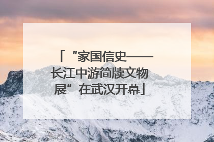 “家国信史——长江中游简牍文物展”在武汉开幕