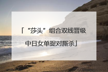 “莎头”组合双线晋级 中日女单捉对厮杀