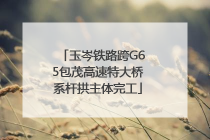 玉岑铁路跨G65包茂高速特大桥系杆拱主体完工