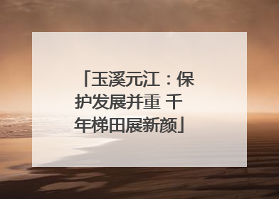 玉溪元江：保护发展并重 千年梯田展新颜