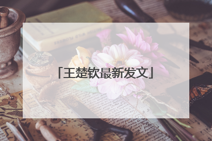 王楚钦最新发文