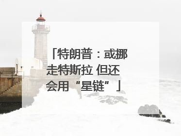 特朗普：或挪走特斯拉 但还会用“星链”