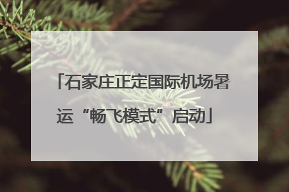 石家庄正定国际机场暑运“畅飞模式”启动