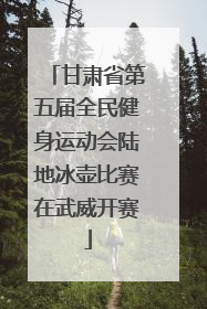 甘肃省第五届全民健身运动会陆地冰壶比赛在武威开赛