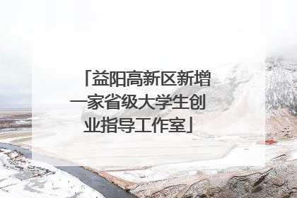 益阳高新区新增一家省级大学生创业指导工作室