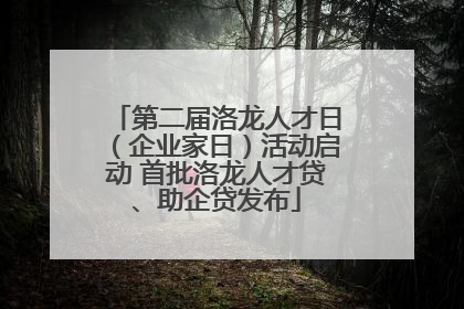 第二届洛龙人才日（企业家日）活动启动 首批洛龙人才贷、助企贷发布