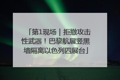第1现场｜拒撤攻击性武器！巴黎航展竖黑墙隔离以色列四展台