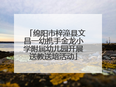 绵阳市梓潼县文昌一幼携手金龙小学附属幼儿园开展送教送培活动