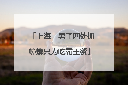 上海一男子四处抓蟑螂只为吃霸王餐