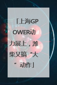 上海GPOWER动力展上，潍柴又搞“大”动作