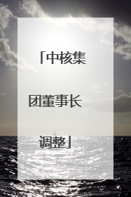 中核集团董事长调整