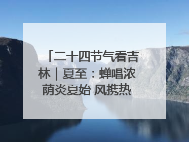 二十四节气看吉林｜夏至：蝉唱浓荫炎夏始 风携热浪白昼长