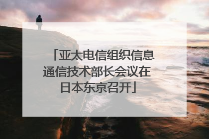 亚太电信组织信息通信技术部长会议在日本东京召开