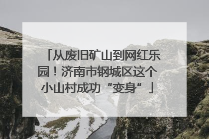 从废旧矿山到网红乐园！济南市钢城区这个小山村成功“变身”