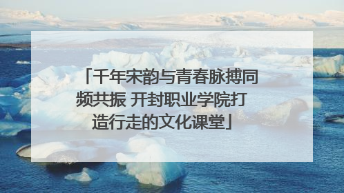千年宋韵与青春脉搏同频共振 开封职业学院打造行走的文化课堂