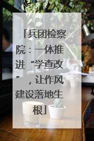 兵团检察院：一体推进“学查改”，让作风建设落地生根