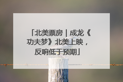 北美票房｜成龙《功夫梦》北美上映，反响低于预期
