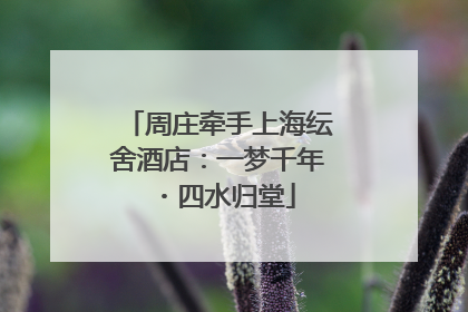 周庄牵手上海纭舍酒店：一梦千年・四水归堂