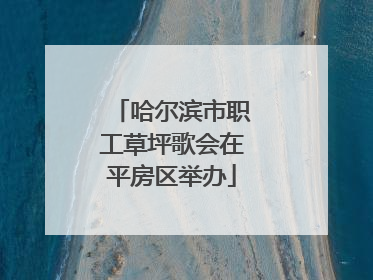 哈尔滨市职工草坪歌会在平房区举办