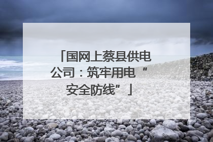 国网上蔡县供电公司：筑牢用电“安全防线”