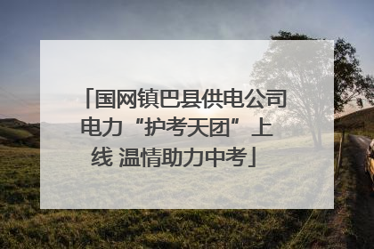 国网镇巴县供电公司 电力“护考天团”上线 温情助力中考