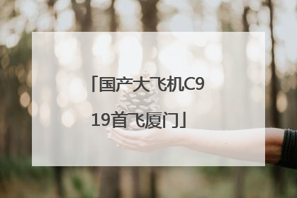 国产大飞机C919首飞厦门