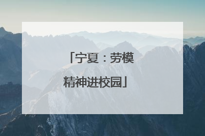 宁夏：劳模精神进校园