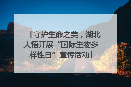 守护生命之美，湖北大悟开展“国际生物多样性日”宣传活动