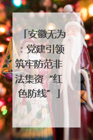 安徽无为：党建引领筑牢防范非法集资“红色防线”