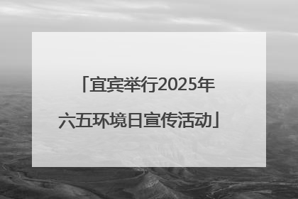 宜宾举行2025年六五环境日宣传活动