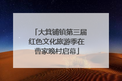 大箕铺镇第三届红色文化旅游季在曹家晚村启幕