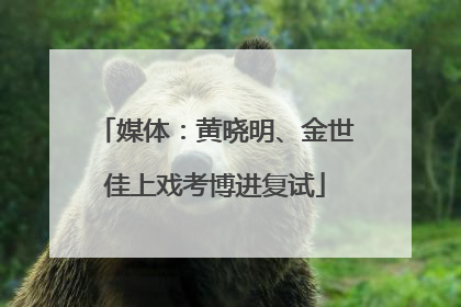 媒体：黄晓明、金世佳上戏考博进复试