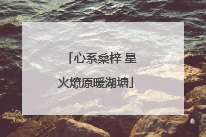 心系桑梓 星火燎原暖湖塘
