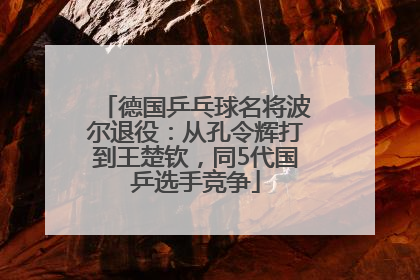 德国乒乓球名将波尔退役：从孔令辉打到王楚钦，同5代国乒选手竞争