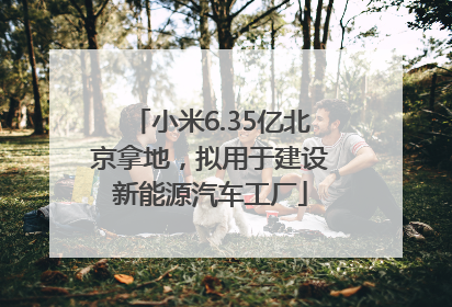 小米6.35亿北京拿地，拟用于建设新能源汽车工厂
