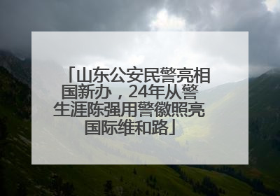 山东公安民警亮相国新办，24年从警生涯陈强用警徽照亮国际维和路