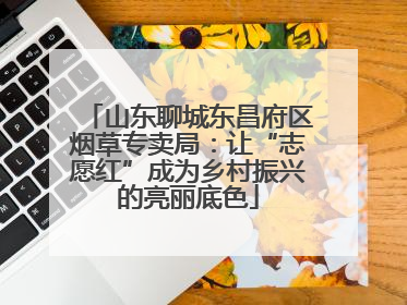 山东聊城东昌府区烟草专卖局：让“志愿红”成为乡村振兴的亮丽底色