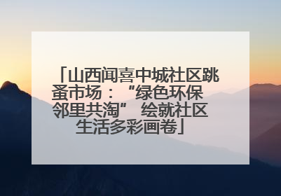 山西闻喜中城社区跳蚤市场：“绿色环保 邻里共淘” 绘就社区生活多彩画卷