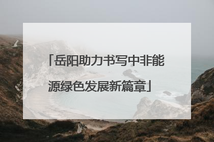 岳阳助力书写中非能源绿色发展新篇章