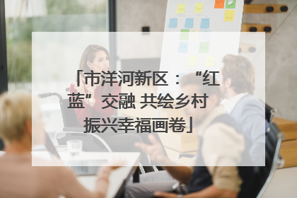 市洋河新区：“红蓝”交融 共绘乡村振兴幸福画卷