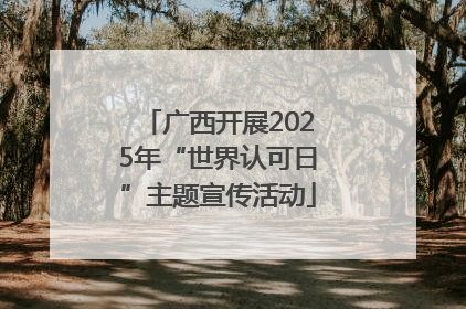 广西开展2025年“世界认可日”主题宣传活动