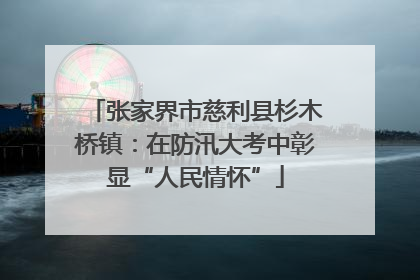 张家界市慈利县杉木桥镇：在防汛大考中彰显“人民情怀”