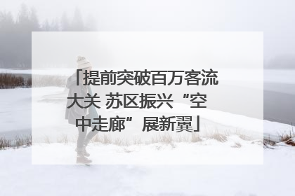 提前突破百万客流大关 苏区振兴“空中走廊”展新翼