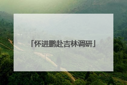 怀进鹏赴吉林调研