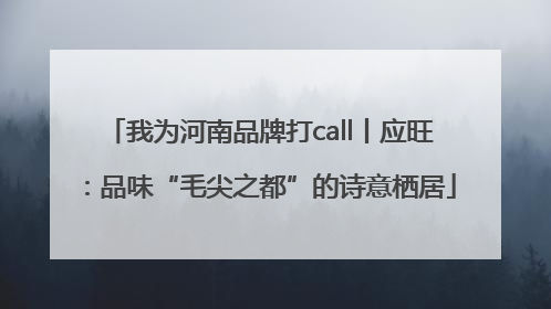 我为河南品牌打call丨应旺：品味“毛尖之都”的诗意栖居