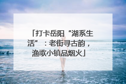 打卡岳阳“湖系生活”：老街寻古韵，渔歌小镇品烟火