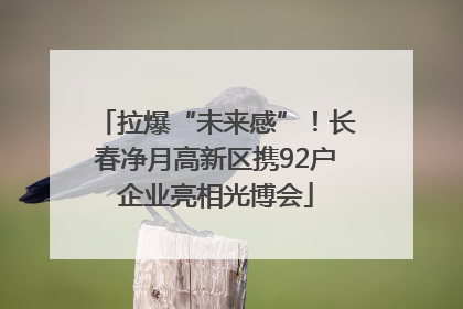 拉爆“未来感”！长春净月高新区携92户企业亮相光博会